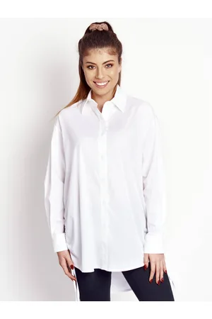 Lemonada White oversize shirt drawstringed sides