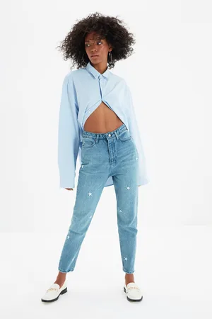 Trendyol Dámské džíny Mom jeans