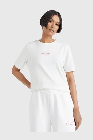 Tommy Hilfiger Krémové dámské tričko - Dámské