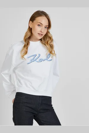 Karl Lagerfeld Bílá dámská mikina - Dámské