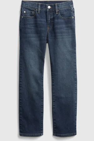GAP Dětské džíny straight jeans with Washwell - Kluci