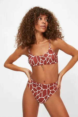 Trendyol Dámské bikinové kalhotky Animal