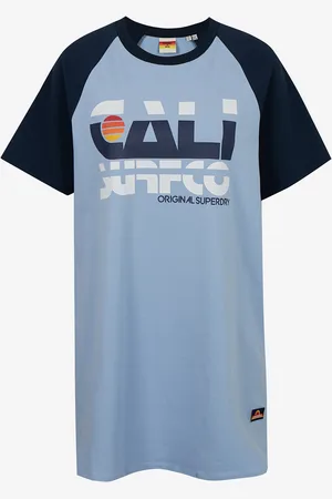 Superdry Šaty Cali Surf Raglan Tshirt Dress - Dámské