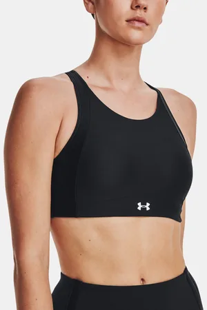 Under Armour Podprsenka UA Infinity Mid High Neck Shine-BLK - Dámské
