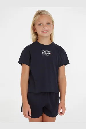 Tommy Hilfiger Tmavě modré holčičí tričko - Holky