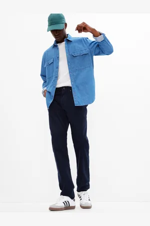 GAP Manšestrové kalhoty slim Flex Washwell - Pánské