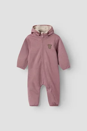 NAME IT Růžové holčičí žíhané zateplené body Mada - Holky