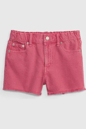 GAP Dětské denim kraťasy high rise Washwell - Holky