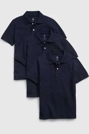 GAP Dětská polo trička uniform organic, 3ks - Kluci