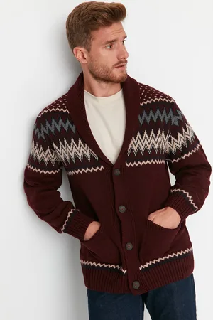 Trendyol Pánský cardigan Patterned