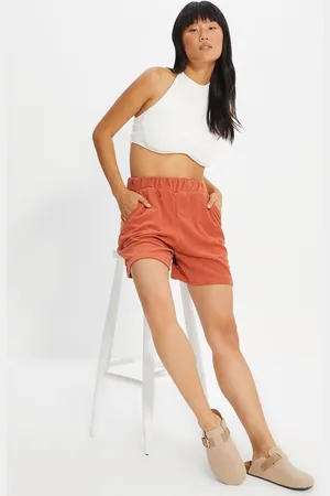 Trendyol Tile Terry Fabric Knit Shorts & Bermuda