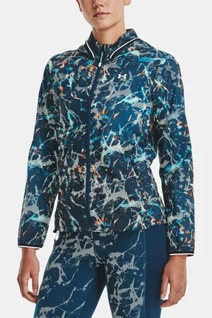 Under Armour Bunda UA STORM OutRun Cold Jacket-BLU - Dámské