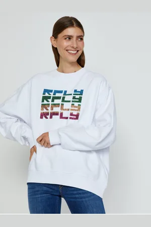 Replay Dámská oversize mikina s nápisem - Dámské