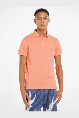 Tommy Hilfiger Oranžové pánské polo tričko - Pánské