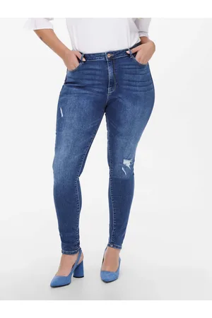 ONLY Modré skinny fit džíny CARMAKOMA Laola - Dámské
