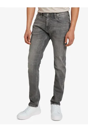 TOM TAILOR Šedé pánské slim fit džíny Denim - Pánské