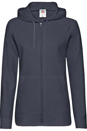 Fruit Of The Loom Navy Hoodie Lady fit