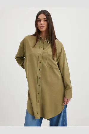 ONLY Khaki dámská dlouhá košile Corin-Aris - Dámské