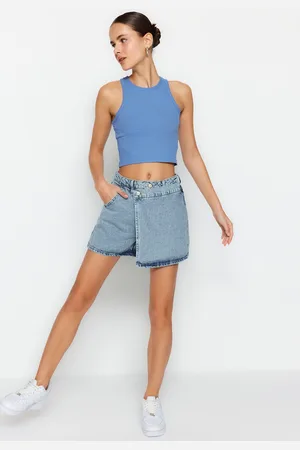Trendyol Dámské kraťasy Denim