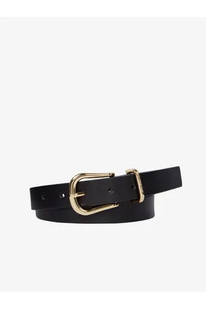 Tommy Hilfiger Černý dámský kožený pásek