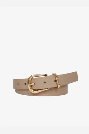 Tommy Hilfiger Béžový dámský kožený pásek - Dámské
