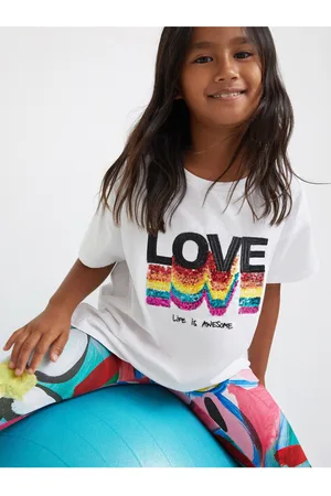 Desigual Bílé holčičí tričko Bertini - Holky