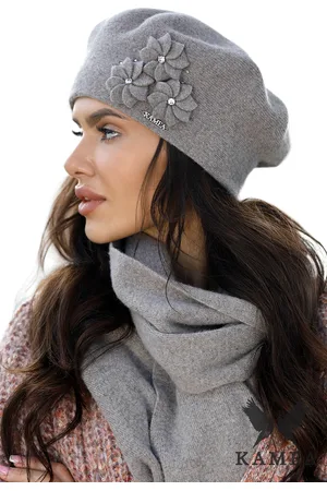 Kamea Dámský baret _Beret_K.22.020.34_Dark_Beige