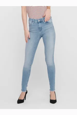 ONLY Modré skinny fit zkrácené džíny Blush - Dámské