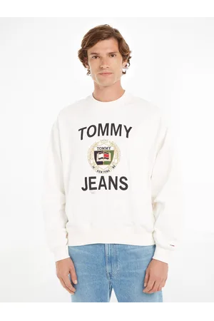 Tommy Hilfiger Pánská mikina Tommy Jeans Boxy Luxe Cre - Pánské