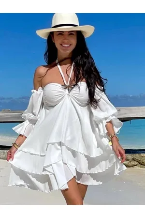 By o la la White dress axp0747. R01