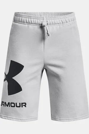 Under Armour Kraťasy UA RIVAL FLEECE LOGO SHORTS-GRY - Kluci