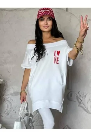 By o la la White tunic axp0784. R01