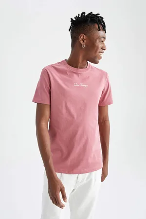DeFacto Slim Fit tričko s krátkým rukávem a potiskem sloganu