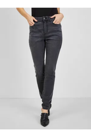 ORSAY Tmavě šedé dámské skinny fit džíny - Dámské