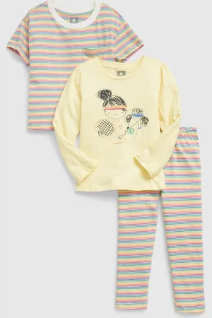 GAP Dětský set organic trička a legíny - Holky