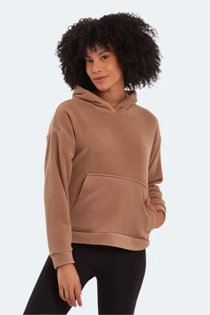 Slazenger Dámská fleecová mikina Sassa světle