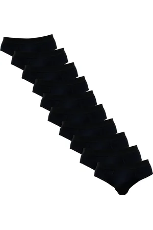 Nedeto 10PACK pánské slipy černé