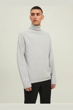 JACK & JONES Světle šedý pánský rolák Hill - Pánské