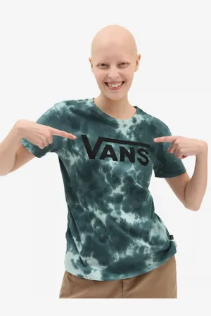 Vans Petrolejové dámské batikované tričko - Dámské