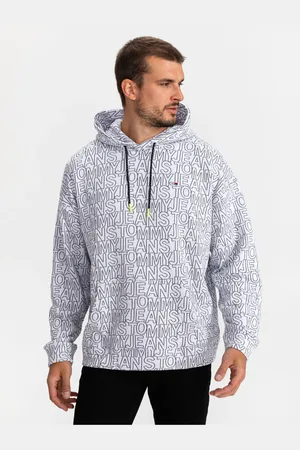 Tommy Hilfiger Bílá pánská oversize mikina Tommy Jeans - Dámské