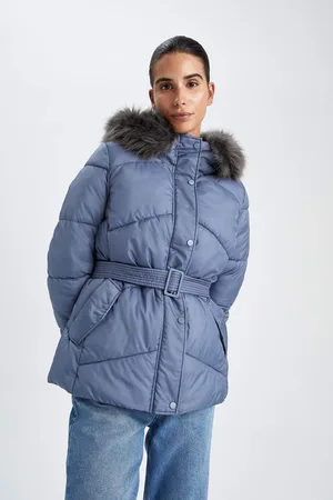 DeFacto Relax Fit Furry Coat