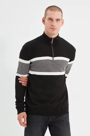Trendyol Pánský svetr Zip-up