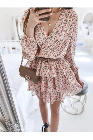 La Perla Pink mini dress with small flowers