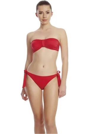 Dagi Red Lace-Up Single Bikini Bottom