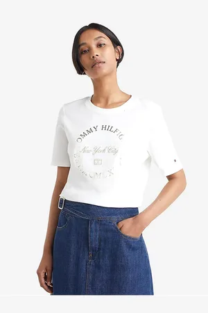 Tommy Hilfiger Bílé dámské tričko - Dámské