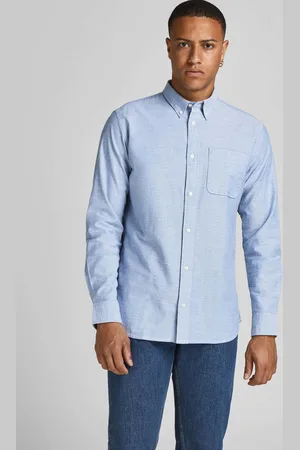 JACK & JONES Modrá košile Blubrook - Pánské