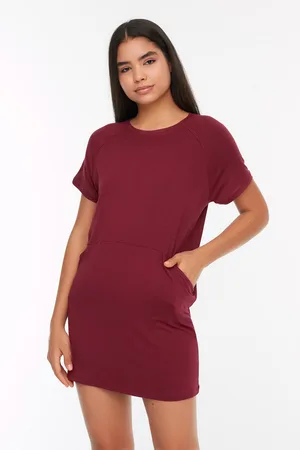 Trendyol Dámské šaty THMSS22EL00006/Black