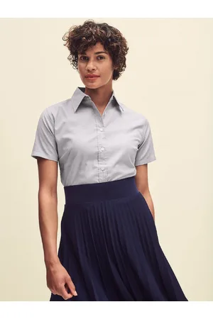 Fruit Of The Loom Grey classic shirt Oxford