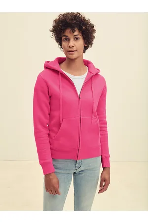 Fruit Of The Loom Pink Zippered Sweatshirt