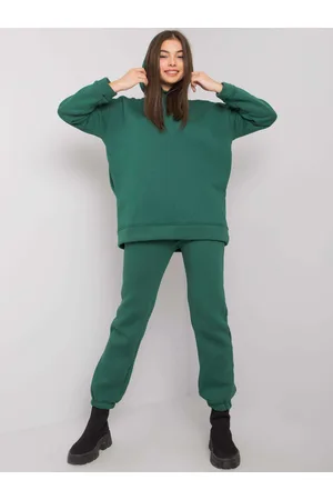 BASIC FEEL GOOD Dámská tepláková souprava Fashionhunters i523_RV-KMPL-6991.95Pzielony